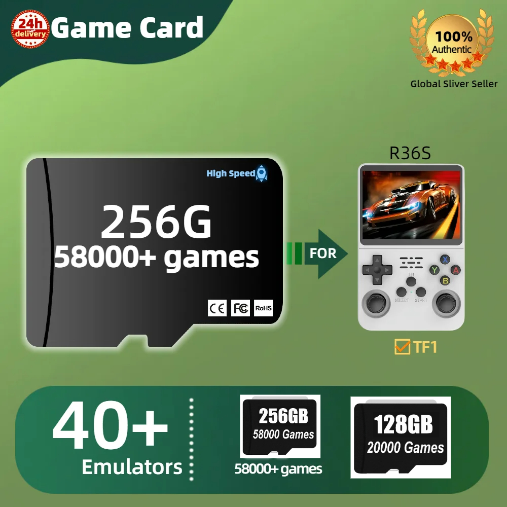 Retro Gaming Batocera - TF Game Card For R36S Memory