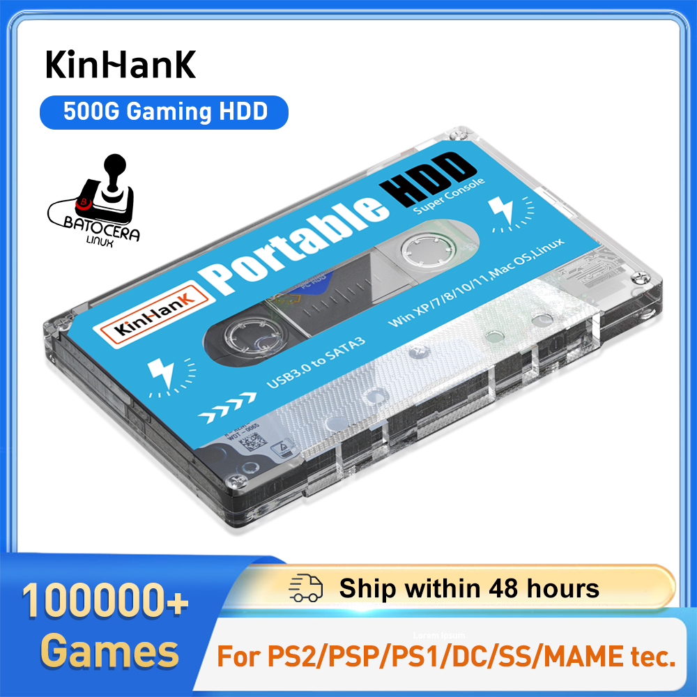 KINHANK 500G Gaming HDD Super  - Retro Gaming Batocera บทวิจารณ์และราคา