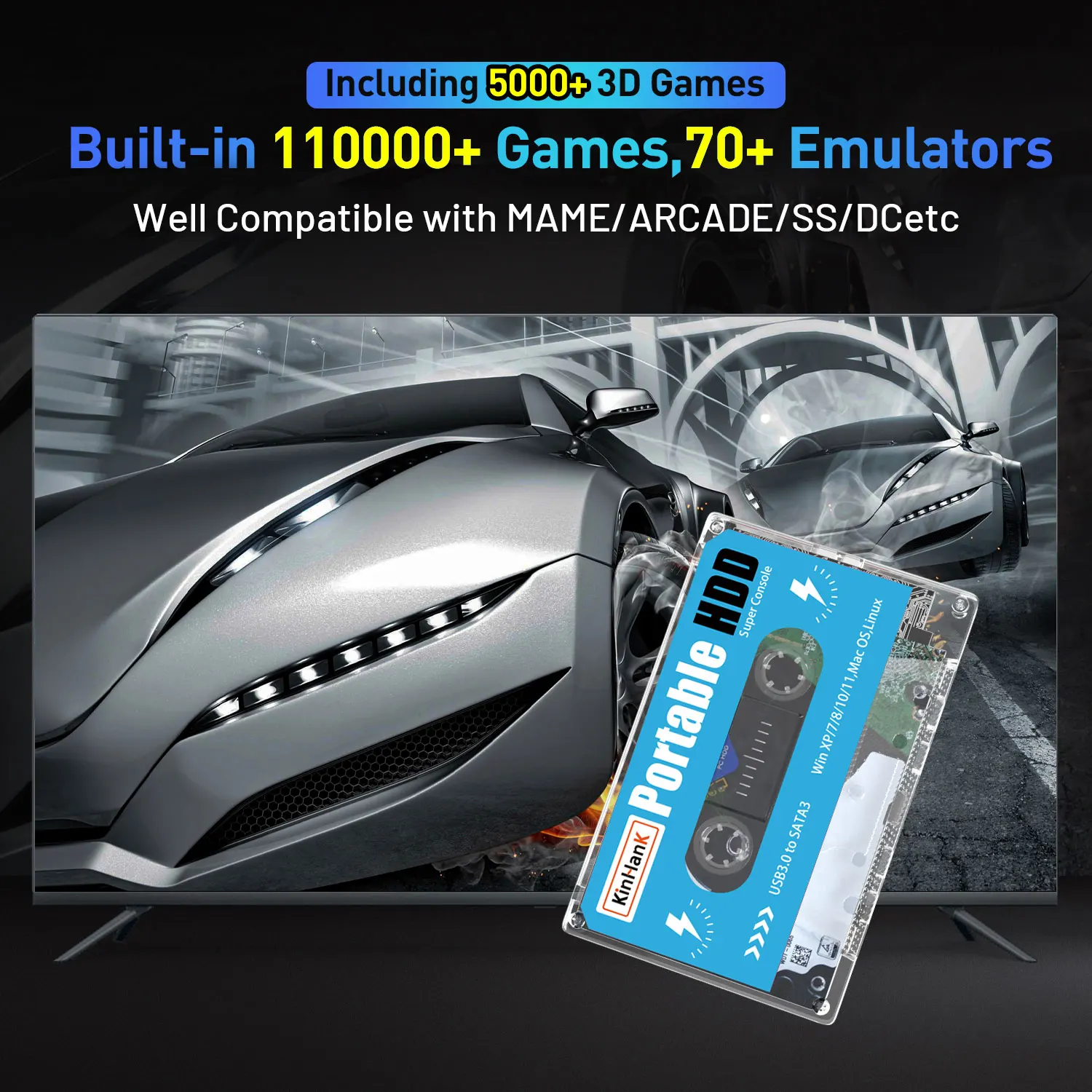 KINHANK 500G Gaming HDD Super  - Retro Gaming Batocera บทวิจารณ์และราคา