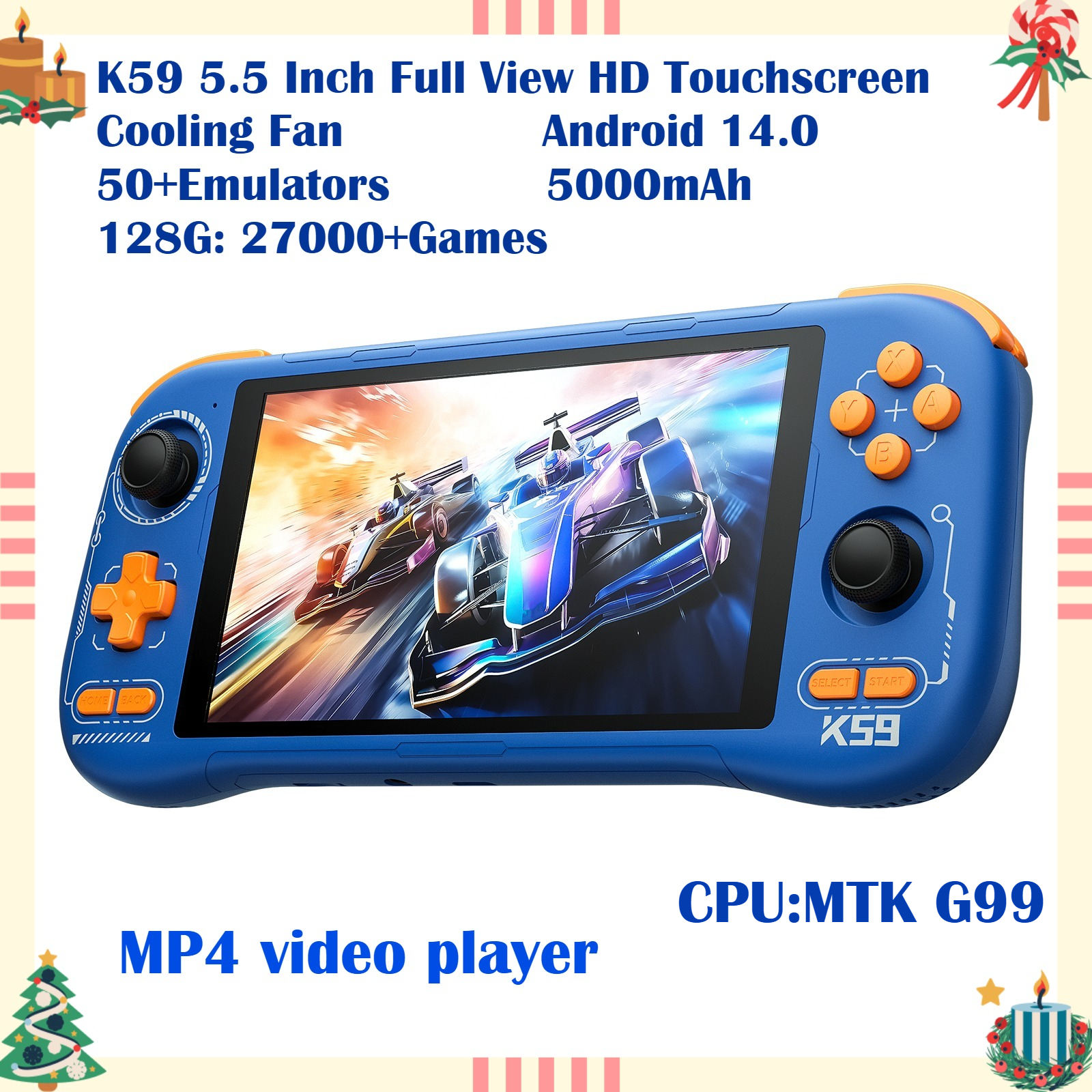 K59 Pro Android 14 Handheld Ga - Retro Gaming Qss บทวิจารณ์และราคา
