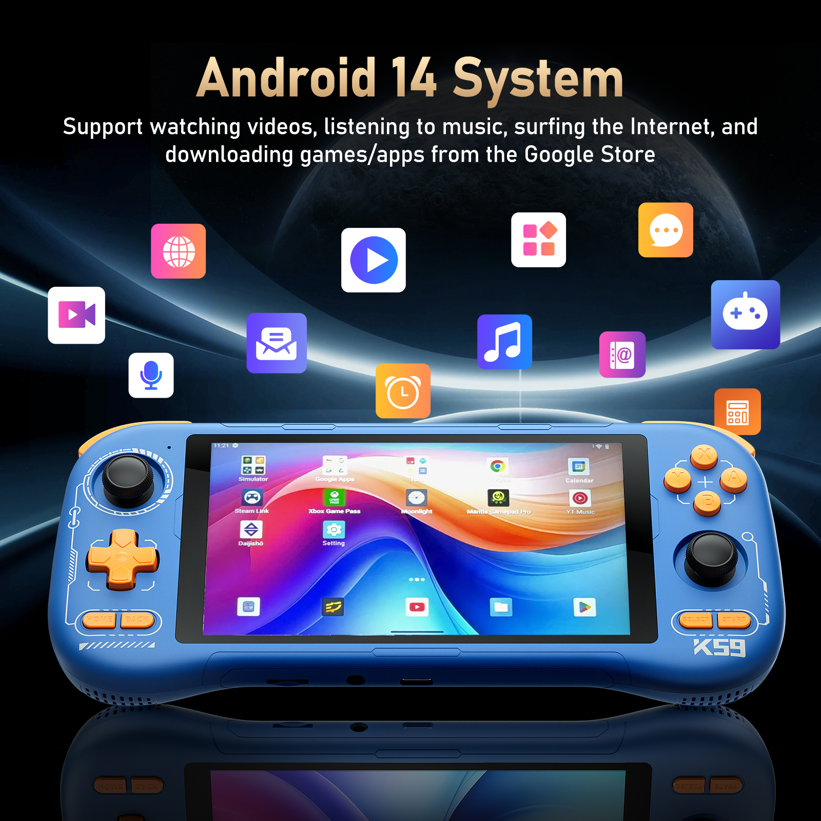 K59 Pro Android 14 Handheld Ga - Retro Gaming Qss บทวิจารณ์และราคา