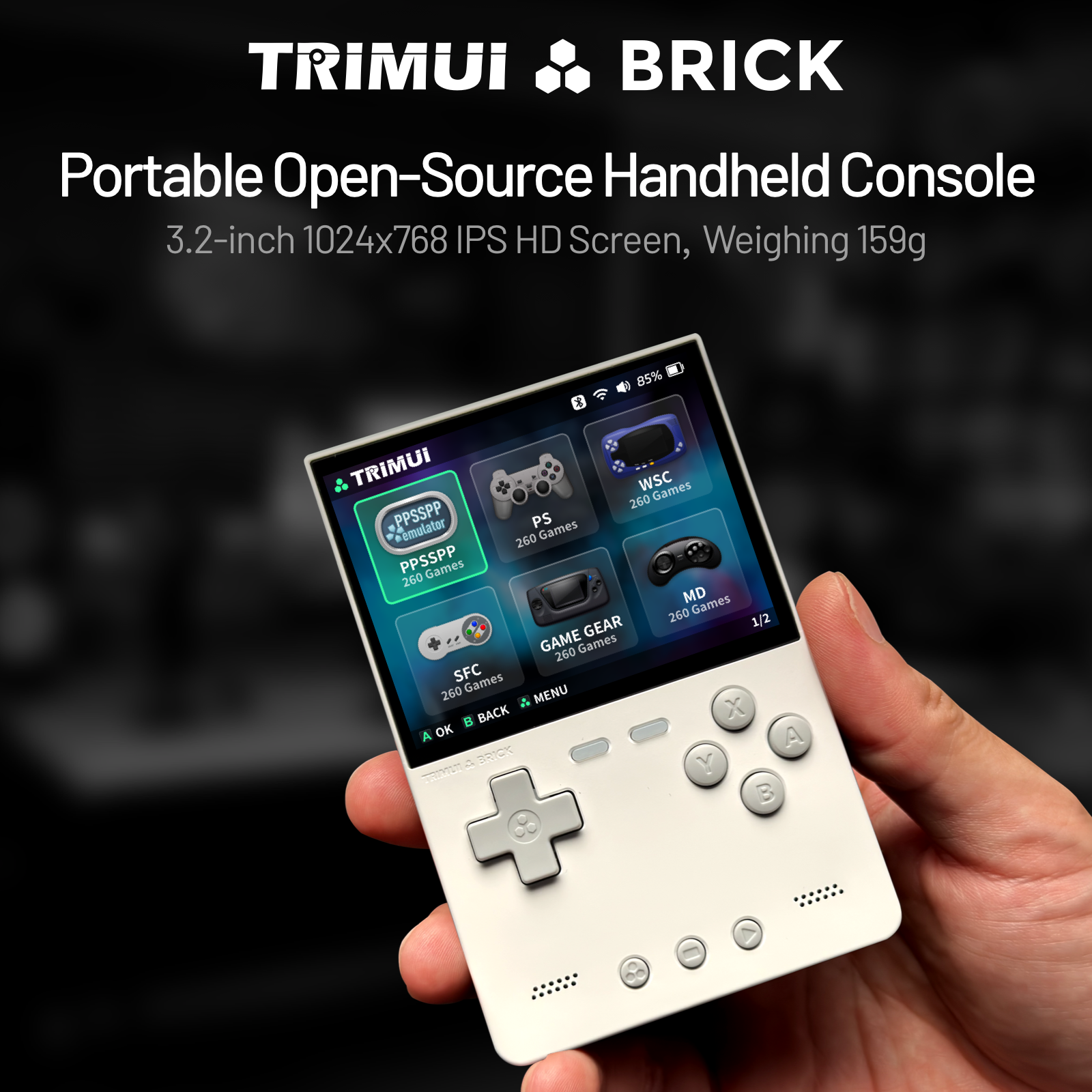 TRIMUI BRICK CNC Metal Retro H - Retro Gaming Console Handheld บทวิจารณ์และราคา