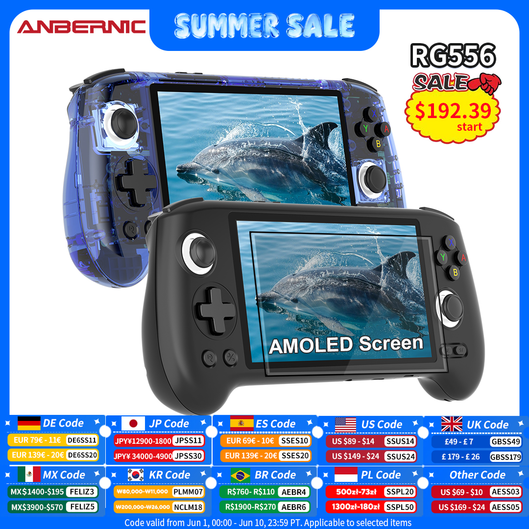 Anbernic RG556 Handheld Game C - Retro Gaming Android บทวิจารณ์และราคา