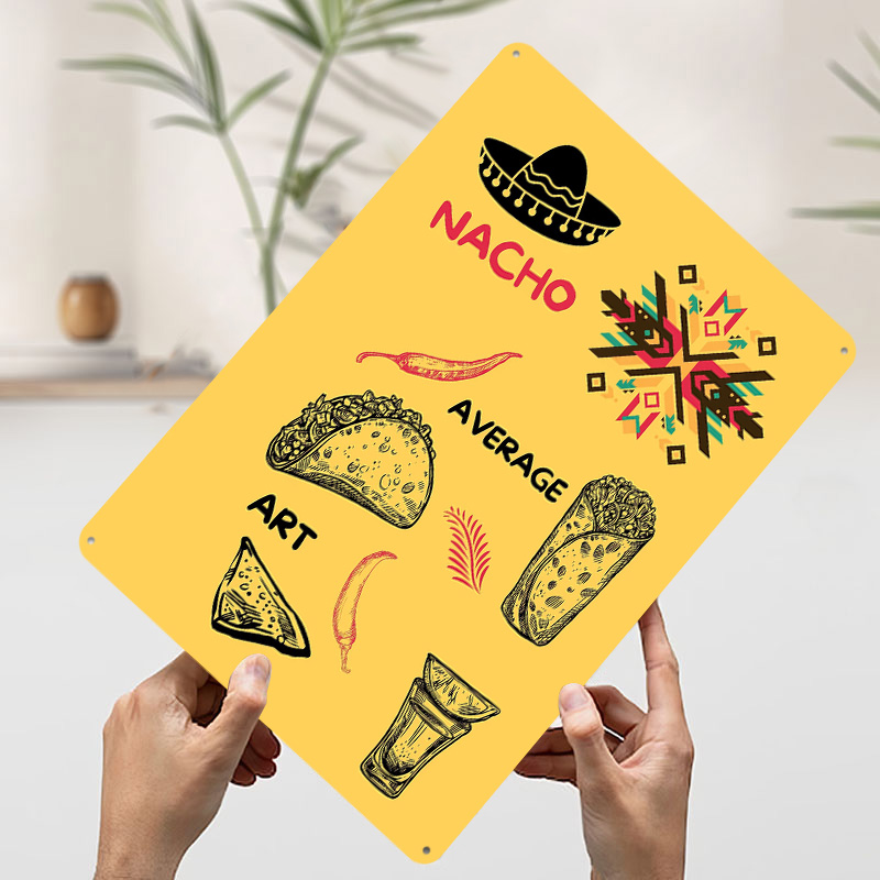 Mexican Food on Yellow Backgro - Background Retro Gaming บทวิจารณ์และราคา