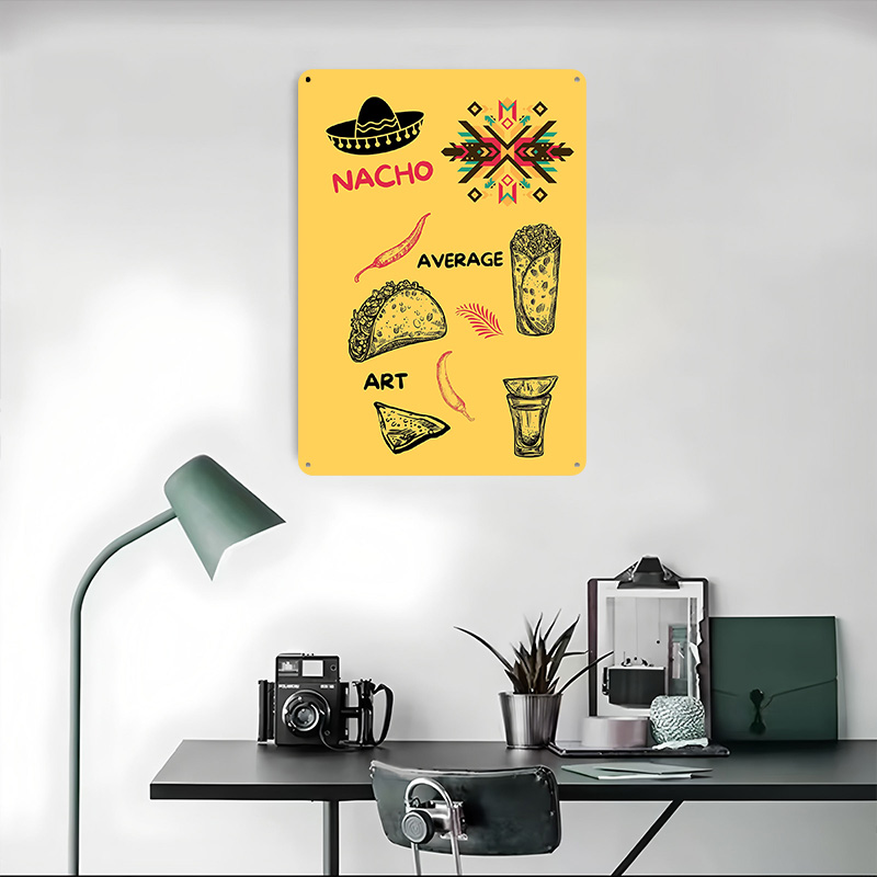 Mexican Food on Yellow Backgro - Background Retro Gaming บทวิจารณ์และราคา