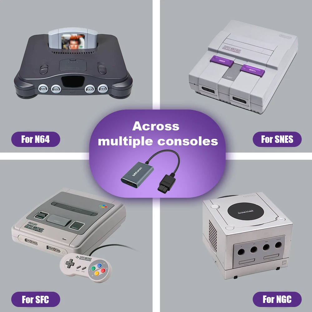 Bitfunx 720P Svideo / AV To HD - Retro Gaming Emulator Console บทวิจารณ์และราคา