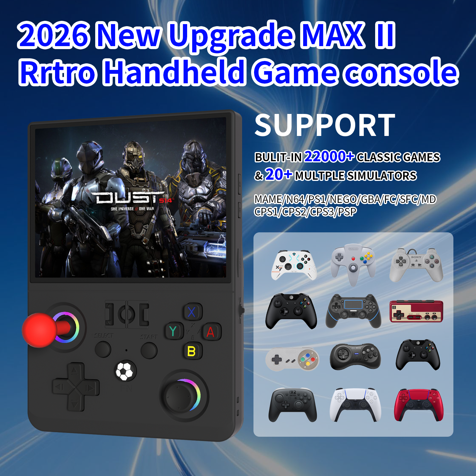 2026 Upgraded R36MAX2 Retro Ha - Retro Gaming Handheld 2026 บทวิจารณ์และราคา