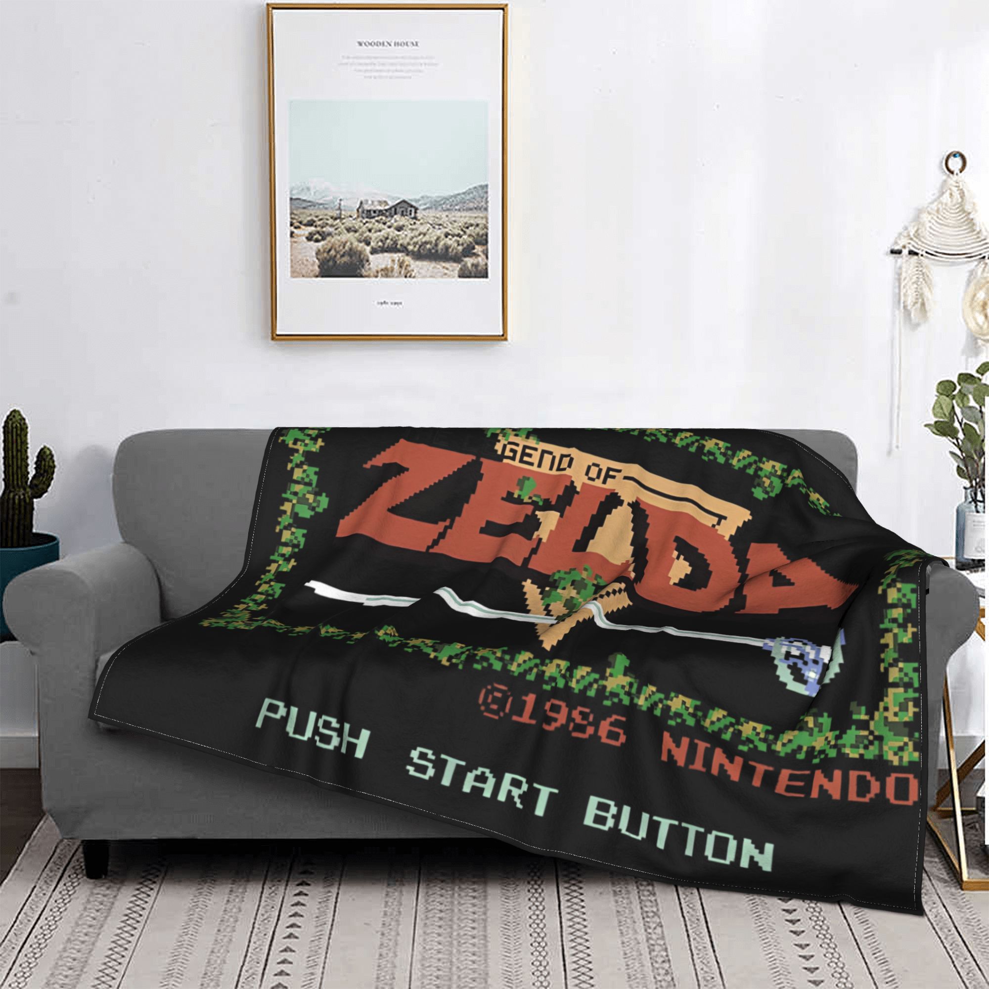Z-Zelda Legends Flannel Blanke - Retro Gaming Zelda บทวิจารณ์และราคา