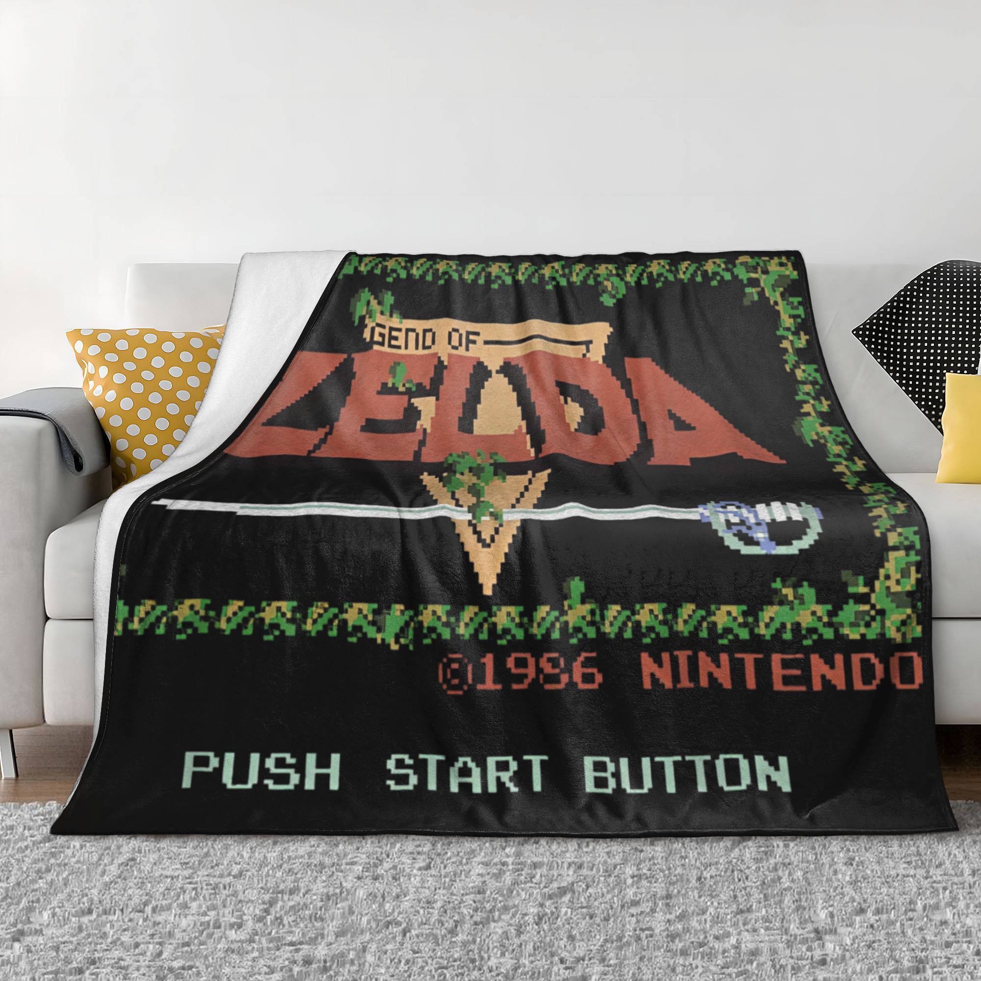 Z-Zelda Legends Flannel Blanke - Retro Gaming Zelda บทวิจารณ์และราคา