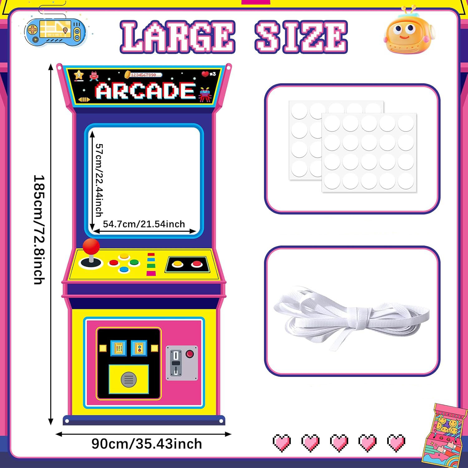 Fabric Arcade Game Photo Backg - Background Retro Gaming บทวิจารณ์และราคา