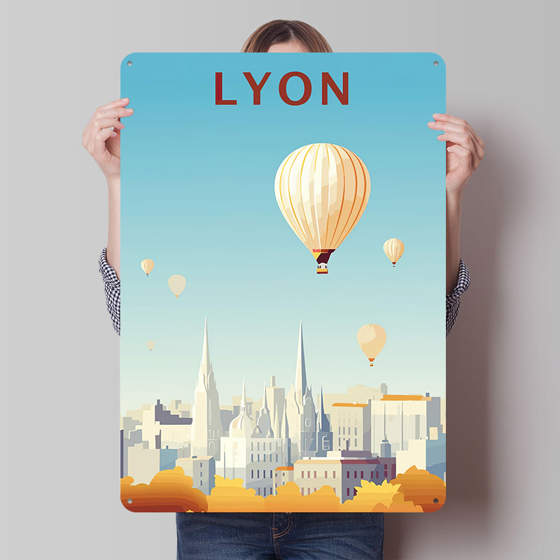 Travel to Lyon Printed Poster  - Retro Gaming Lyon บทวิจารณ์และราคา
