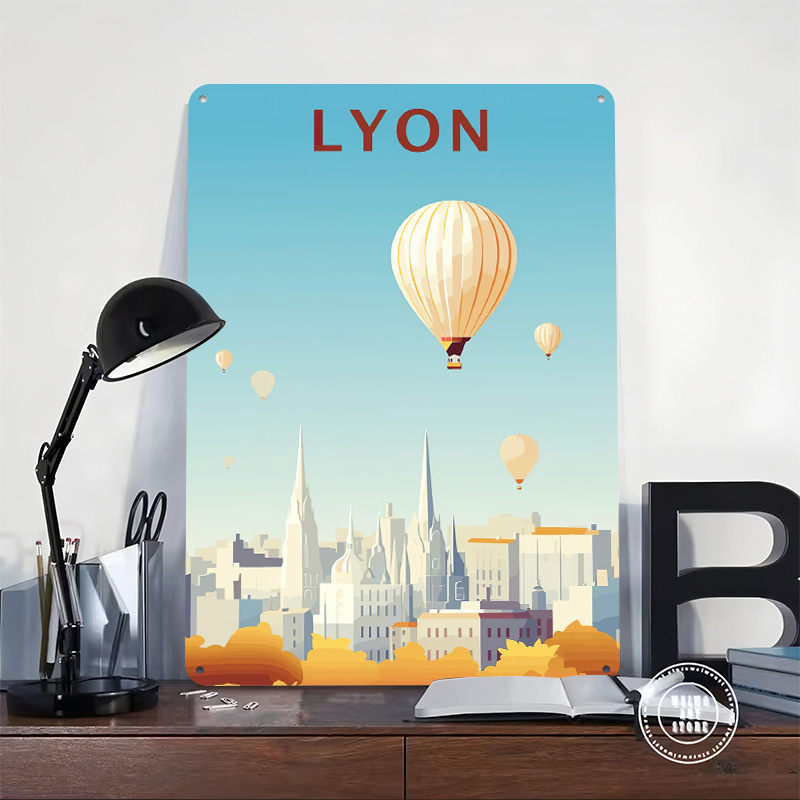 Travel to Lyon Printed Poster  - Retro Gaming Lyon บทวิจารณ์และราคา