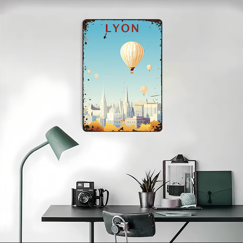 Travel to Lyon Printed Poster  - Retro Gaming Lyon บทวิจารณ์และราคา