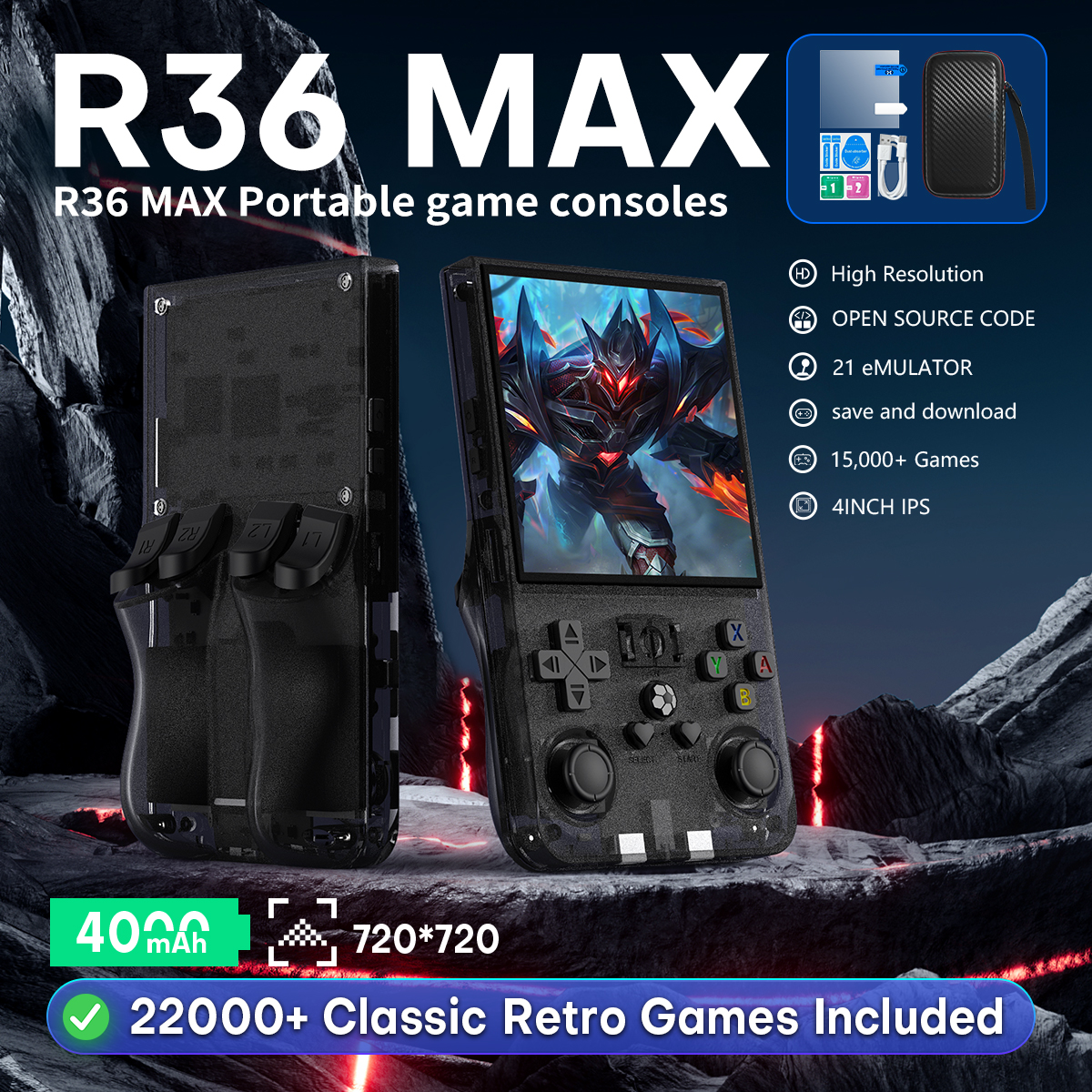 Open Source R36MAX Portable Vi - Retro Gaming Qss บทวิจารณ์และราคา