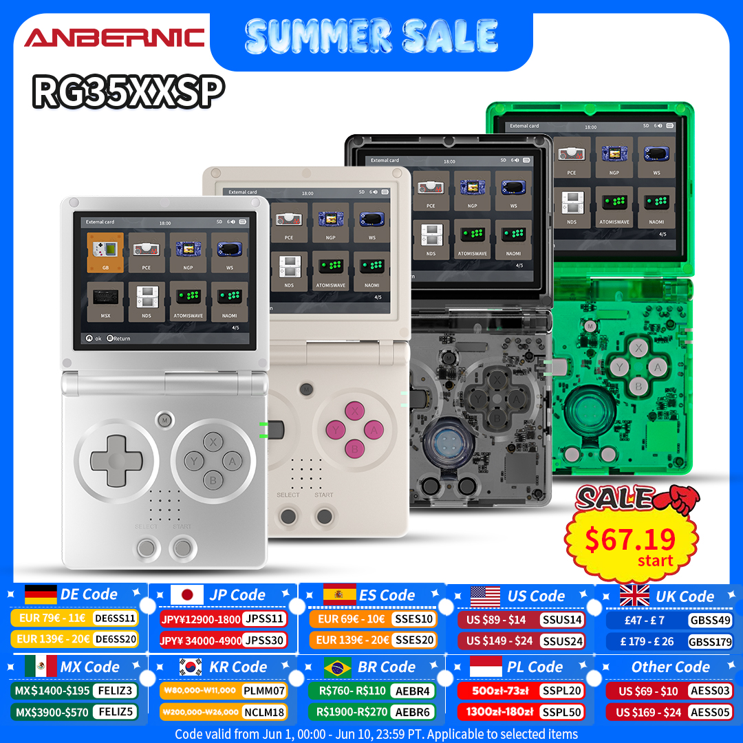 Anbernic RG35XXSP Retro Flip H - Retro Gaming Qss บทวิจารณ์และราคา