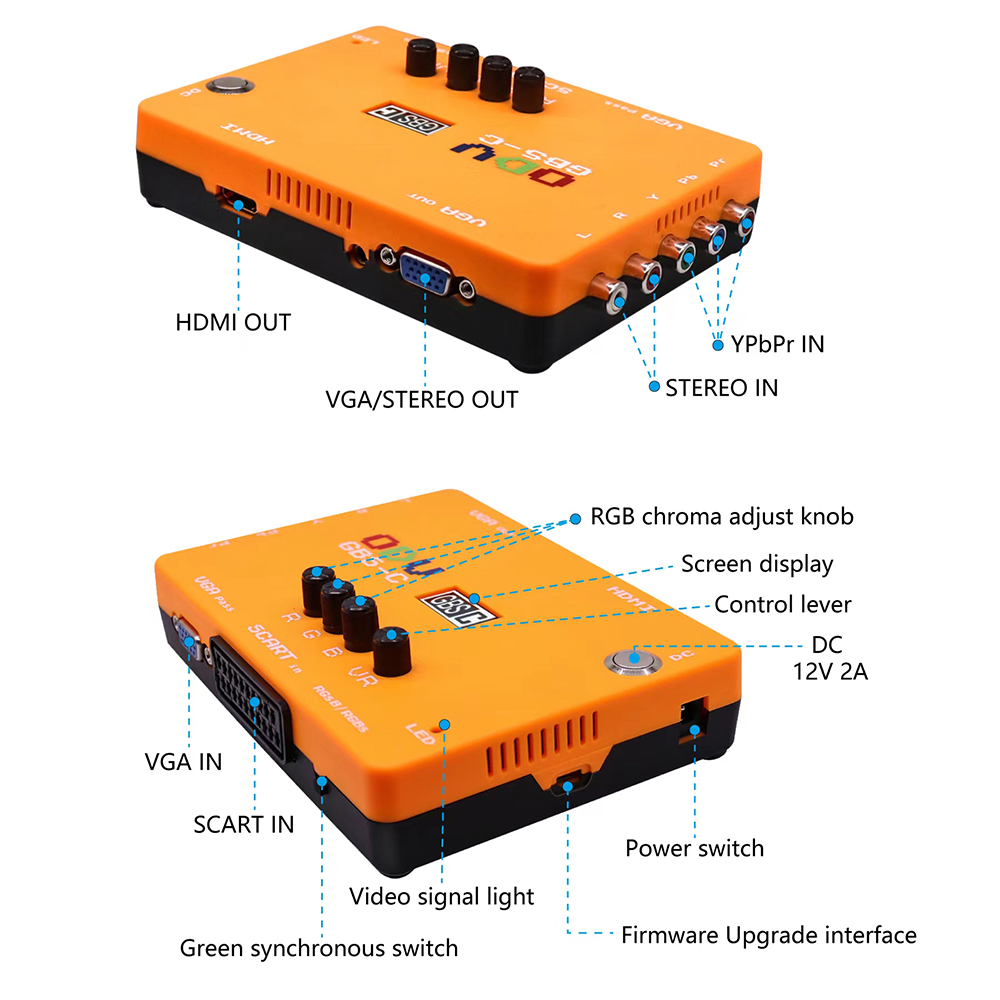 ODV-GBS-C Component/VGA/Scart  - Retro Gaming Qss บทวิจารณ์และราคา