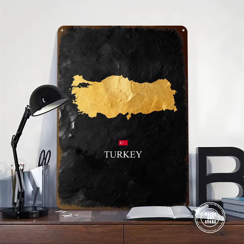 Golden Turkey Map on Black Bac - Background Retro Gaming บทวิจารณ์และราคา