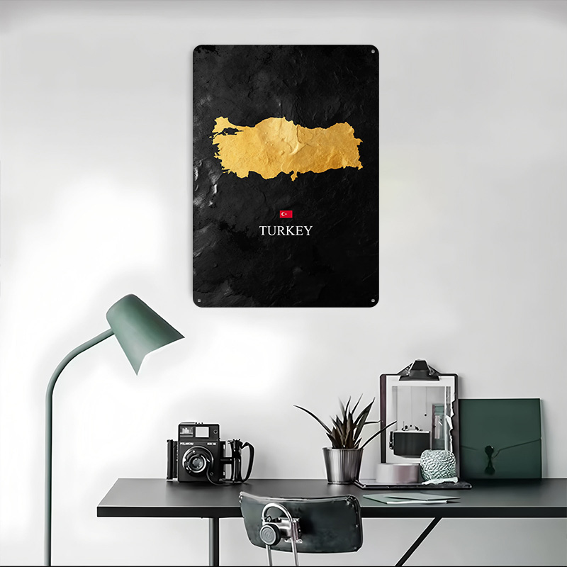 Golden Turkey Map on Black Bac - Background Retro Gaming บทวิจารณ์และราคา