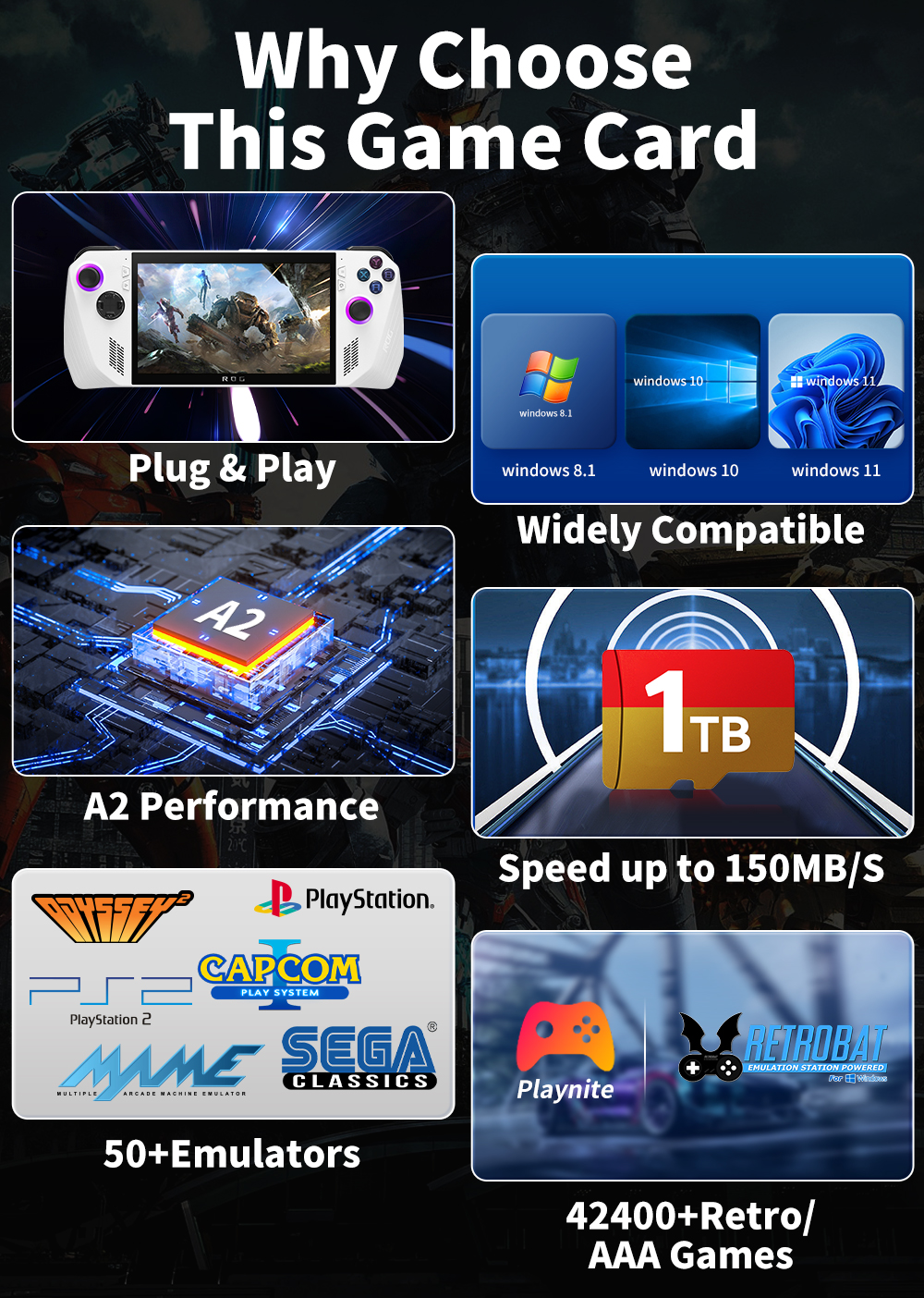 Game TF Card for ROG ALLY/Rog  - Retro Gaming Batocera บทวิจารณ์และราคา