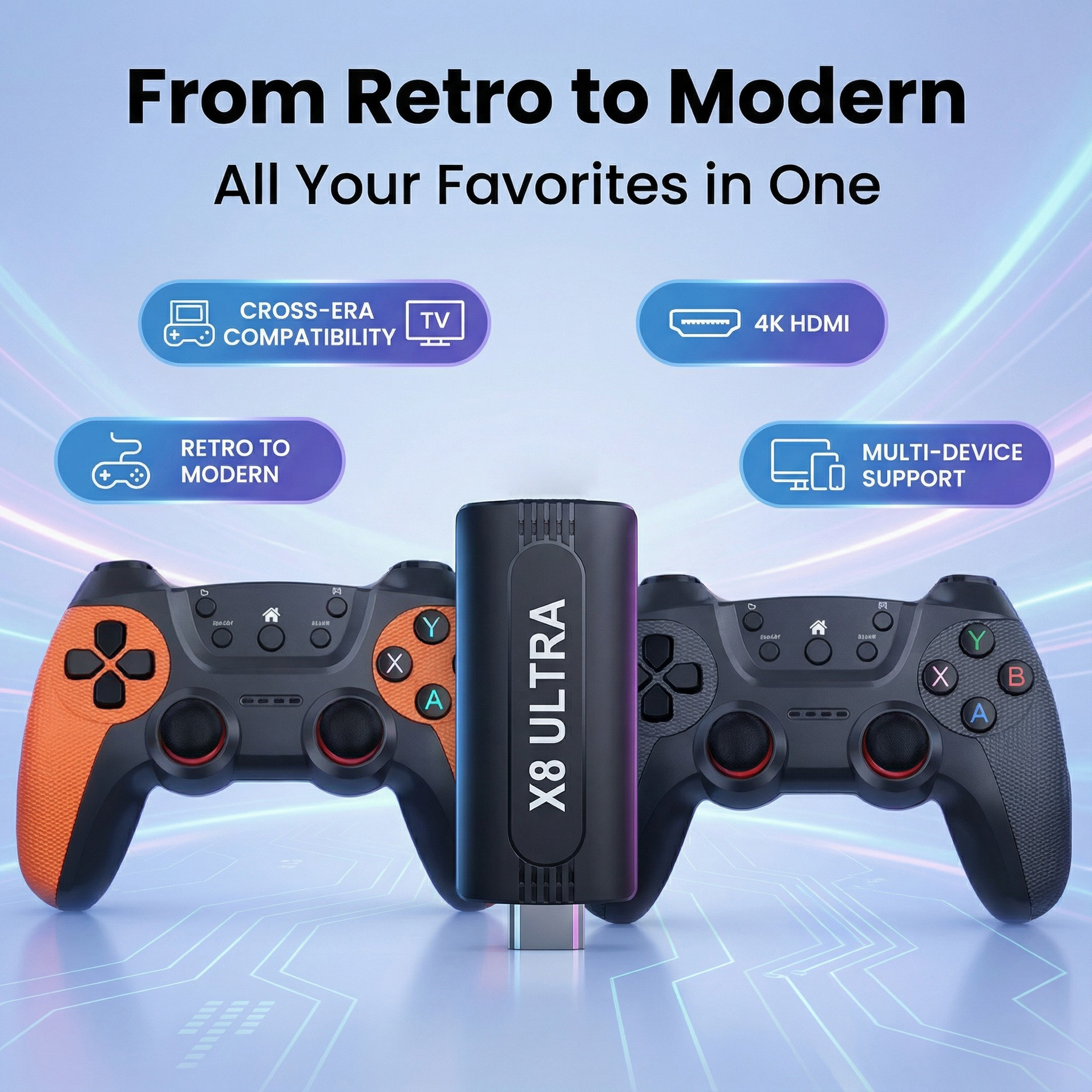 X8 Ultra Wireless Game Stick 1 - Retro Gaming Emulator Console บทวิจารณ์และราคา