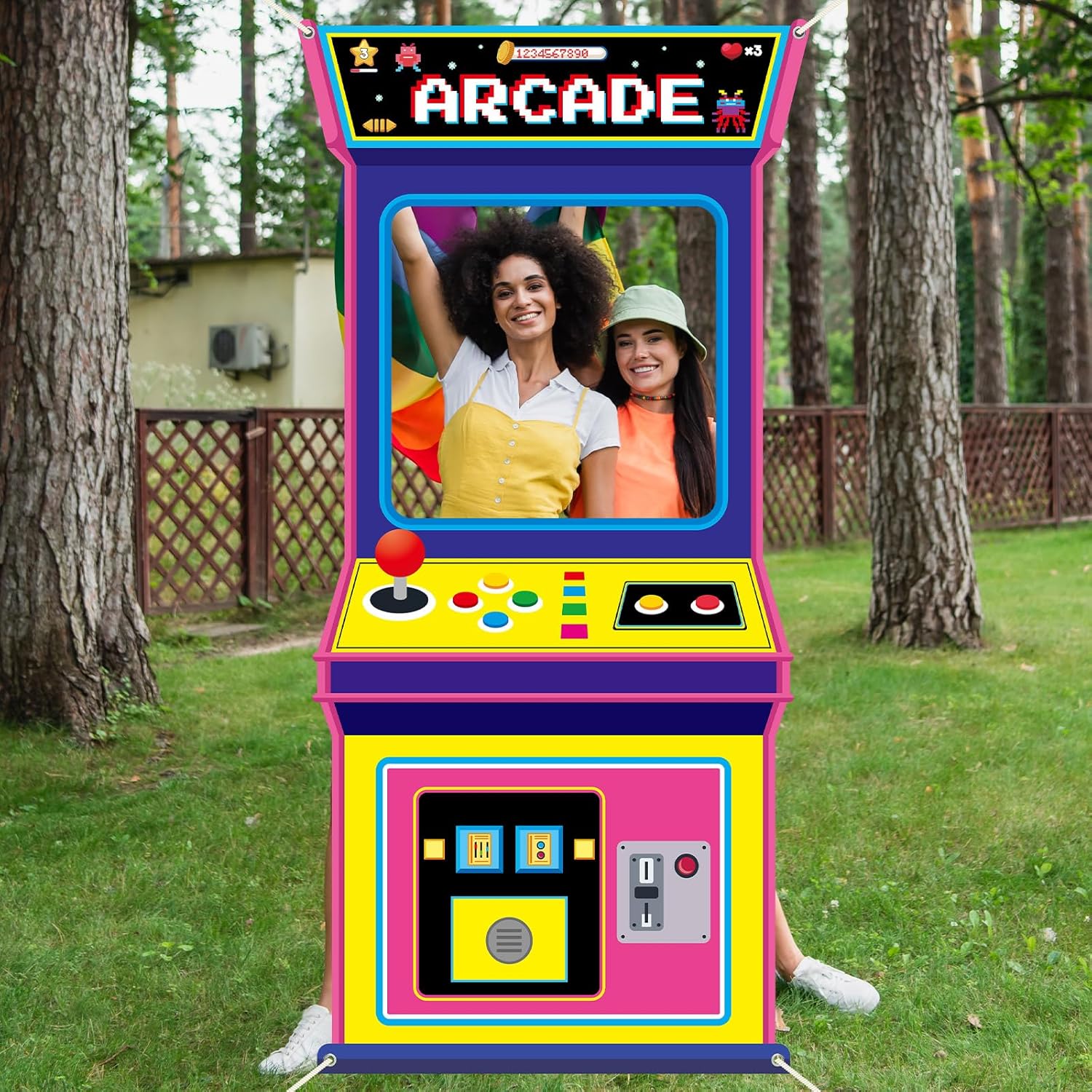 Fabric Arcade Game Photo Backg - Background Retro Gaming บทวิจารณ์และราคา