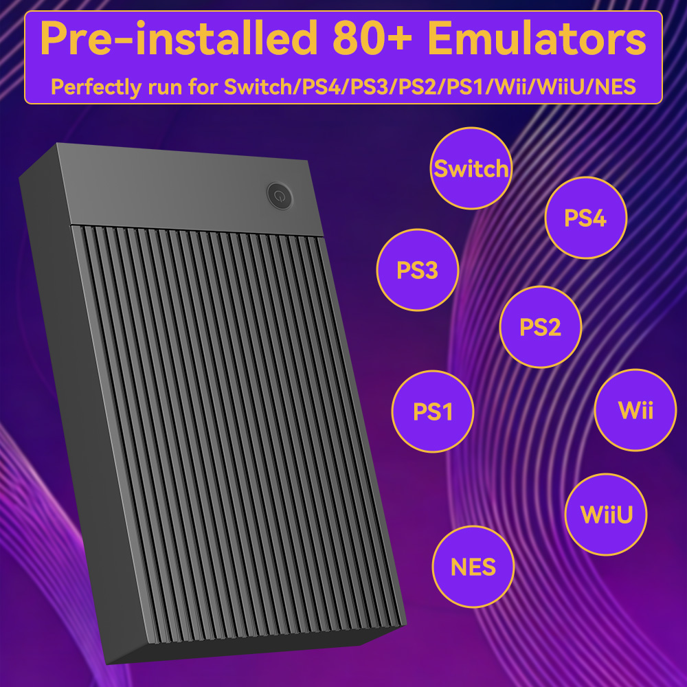 Portable 4TB Gaming HDD with 5 - Retro Gaming Emulator Console บทวิจารณ์และราคา