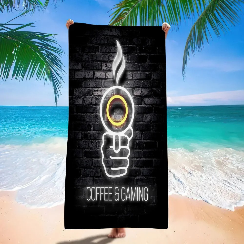 Retro Gaming Neon Beach Towel, - Background Retro Gaming บทวิจารณ์และราคา