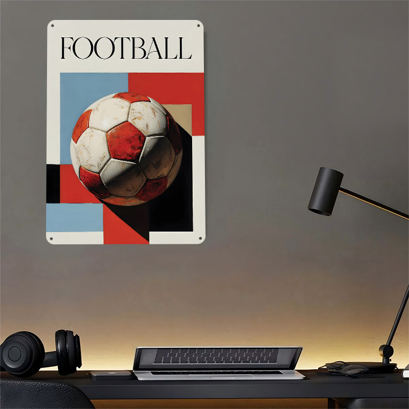 Football With Geometric Backgr - Background Retro Gaming บทวิจารณ์และราคา