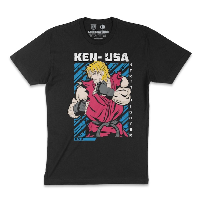 00012648#A-Ken T-Shirt Street  - Retro Gaming Kent บทวิจารณ์และราคา