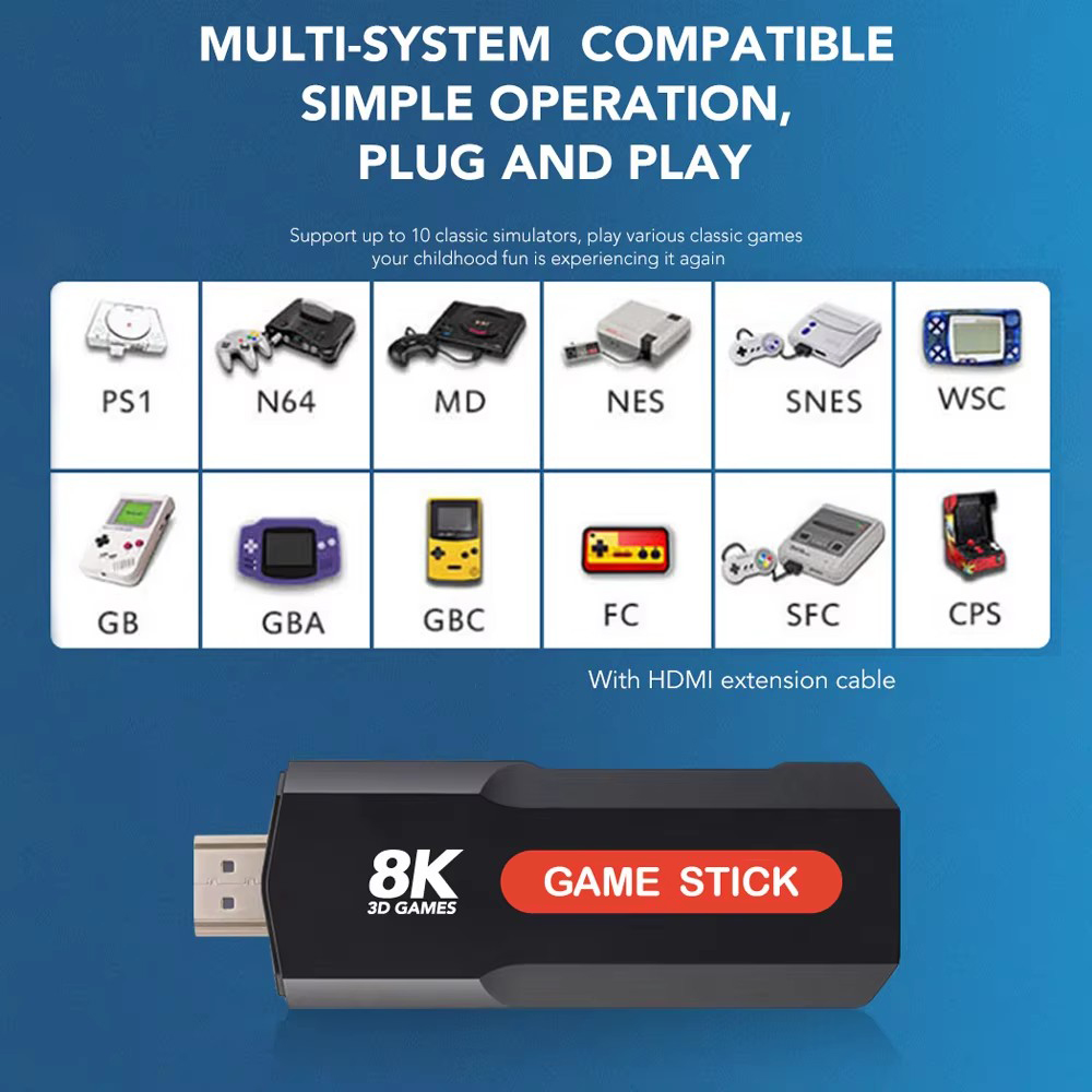 X2 Game Stick HD 4K 8K 3D Cons - Retro Gaming Android บทวิจารณ์และราคา