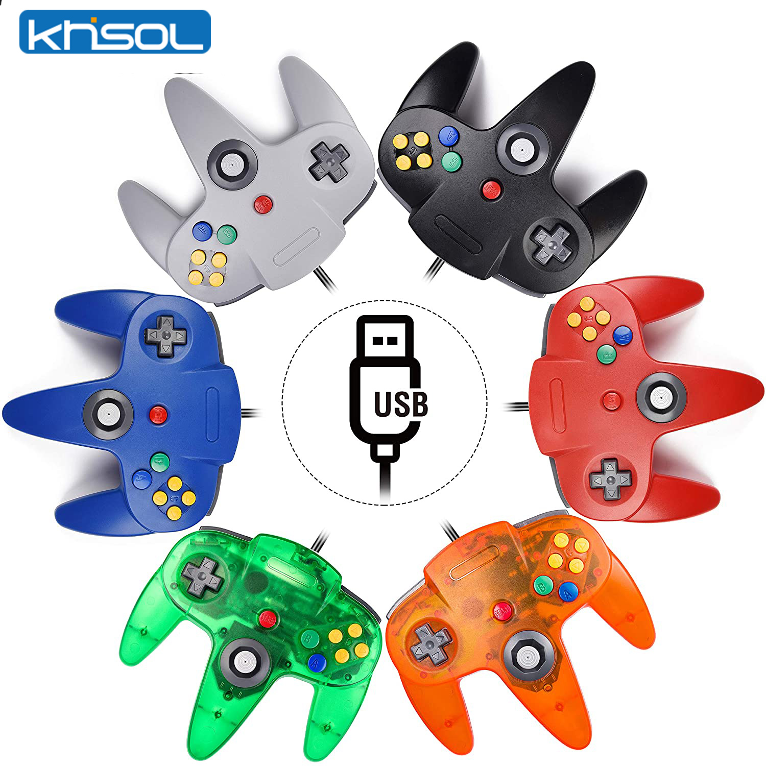N64 Controller Classic USB Wir - Retro Gaming Emulator Console บทวิจารณ์และราคา