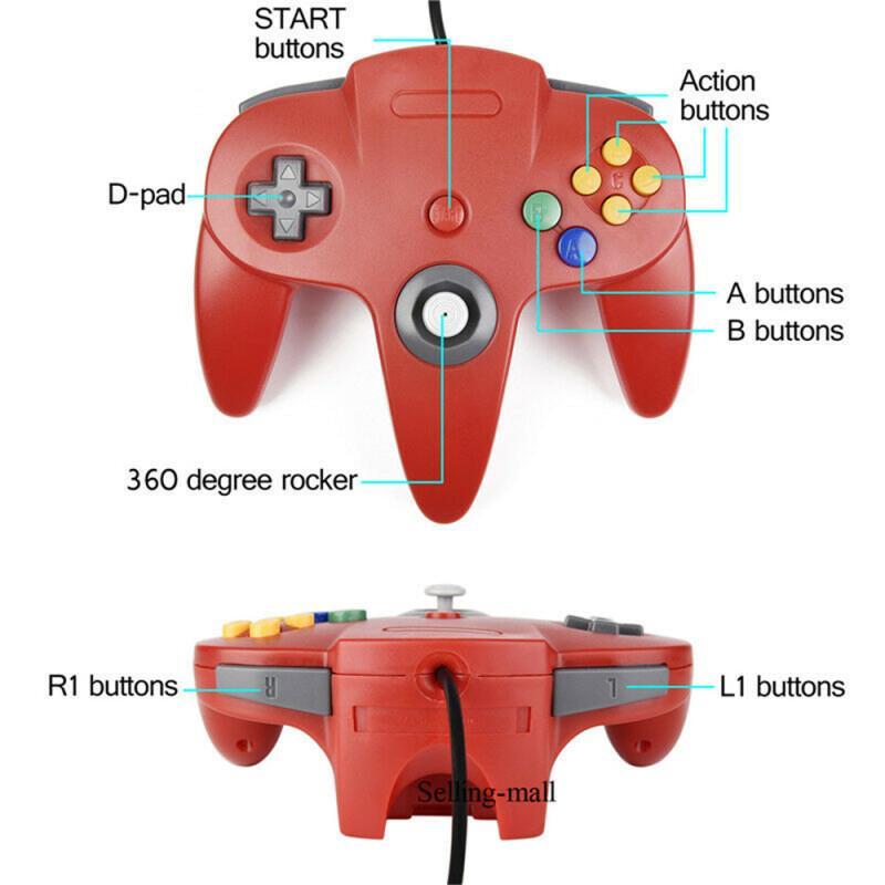 N64 Controller Classic USB Wir - Retro Gaming Emulator Console บทวิจารณ์และราคา