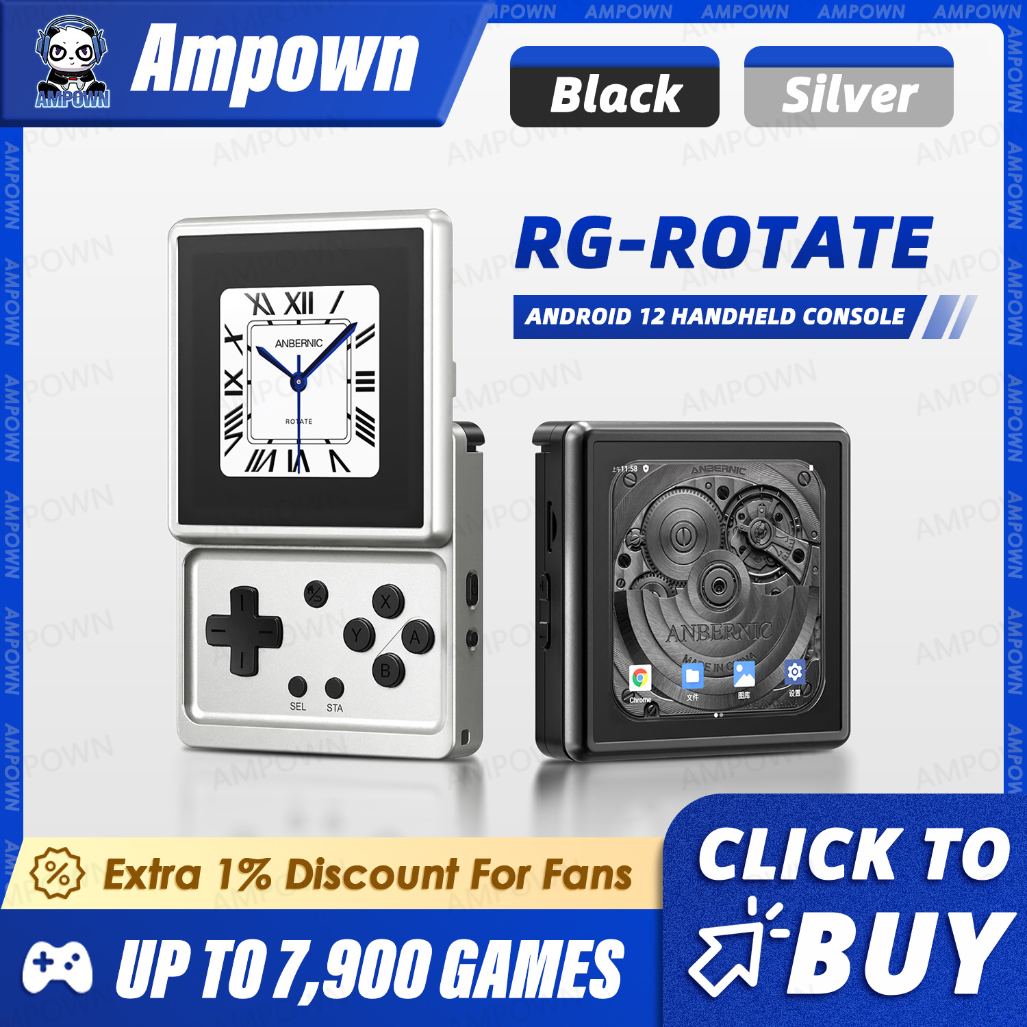 ANBERNIC RG Rotate Handheld Ga - Retro Gaming Android บทวิจารณ์และราคา