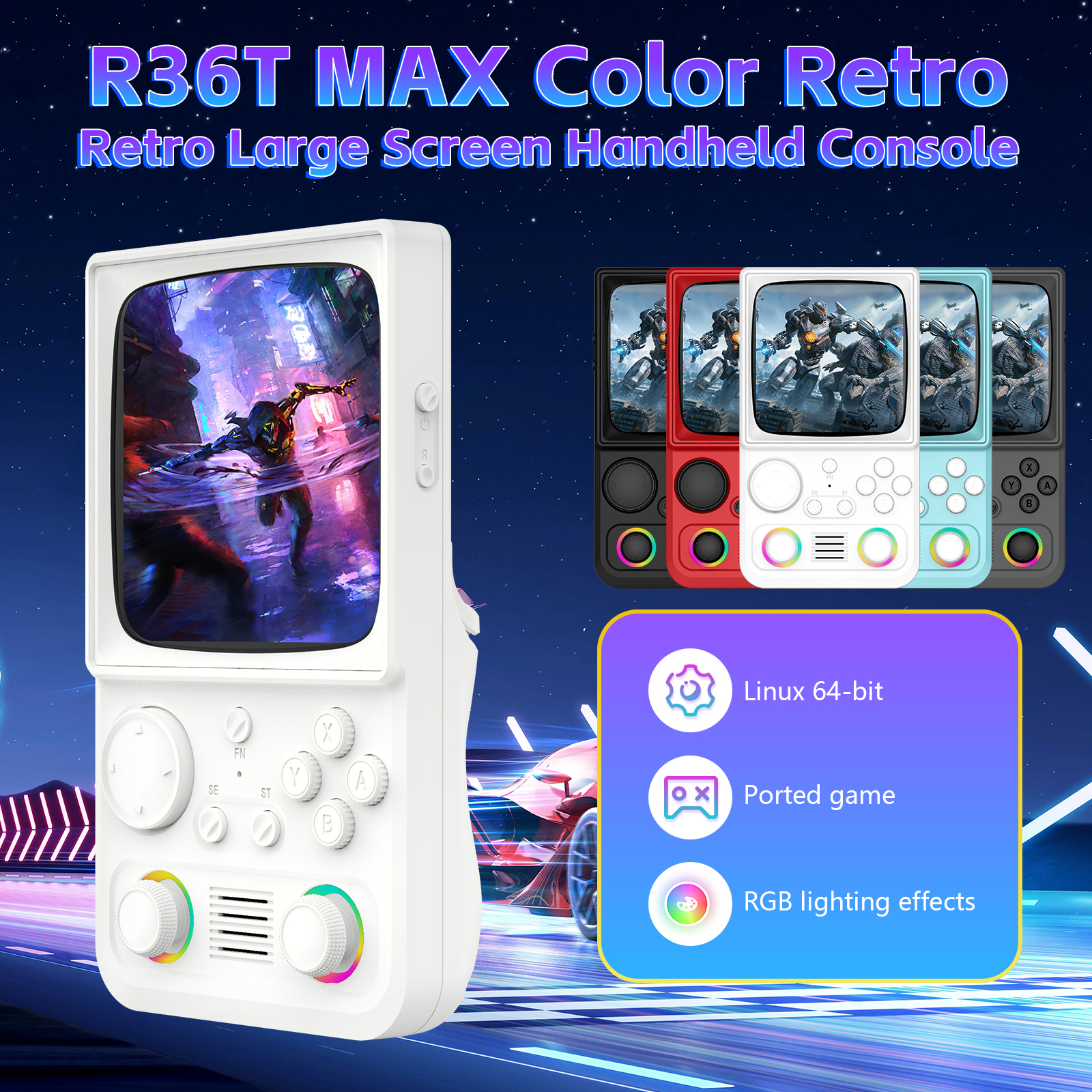 R36T MAX Retro Handheld Game C - Retro Gaming Console Handheld บทวิจารณ์และราคา