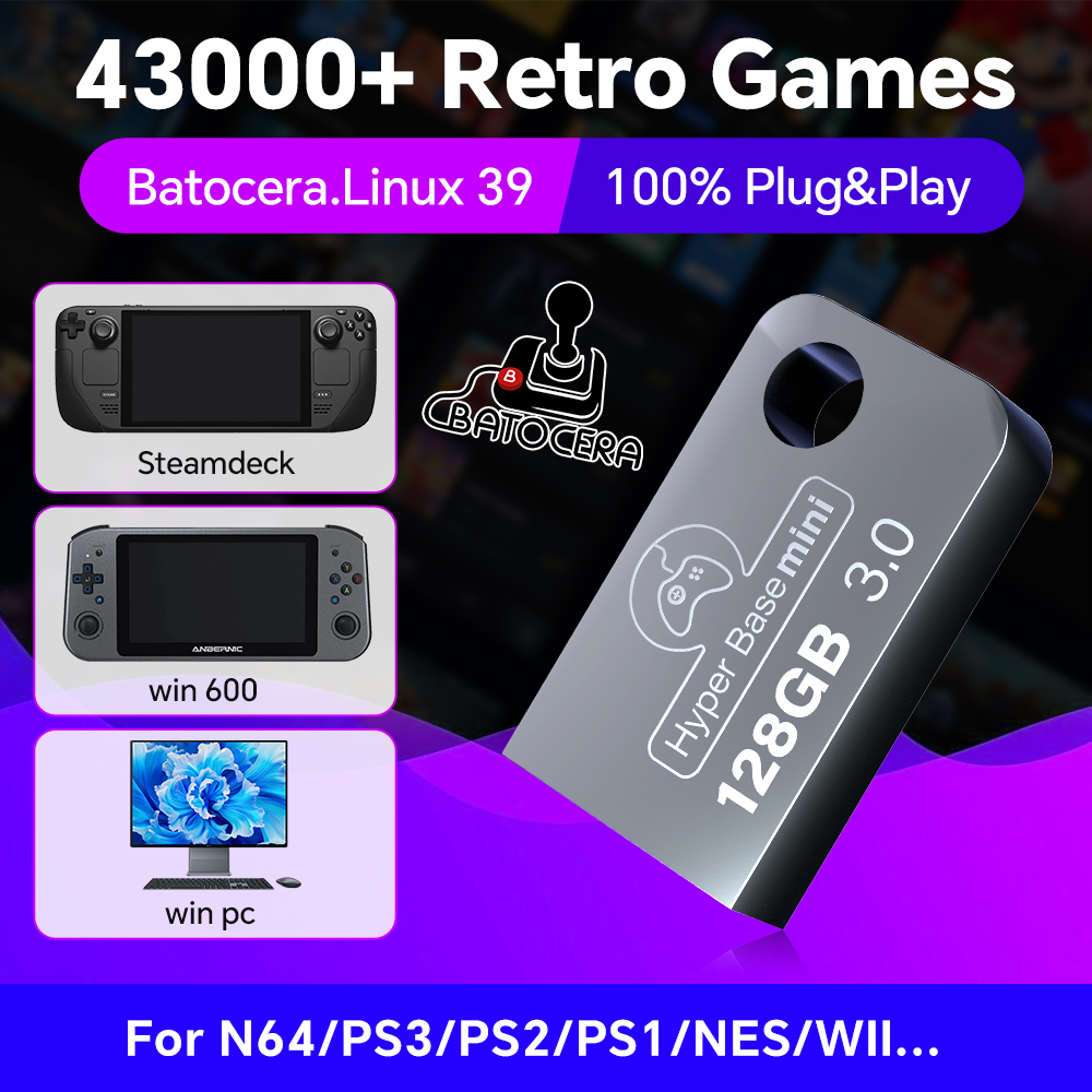 Batocera 128G USB Flash Drive  - Retro Gaming Console Handheld บทวิจารณ์และราคา