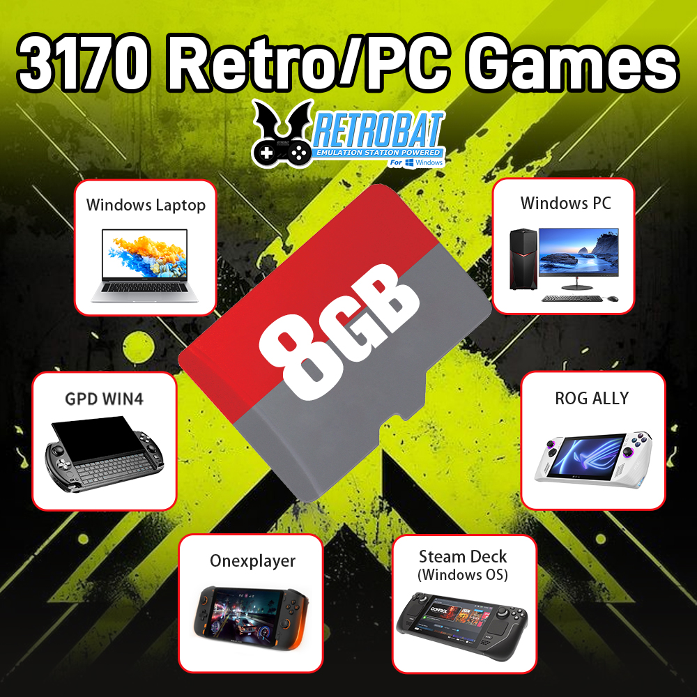 8GB Game TF Card with 3170 Ret - Retro Gaming Batocera บทวิจารณ์และราคา