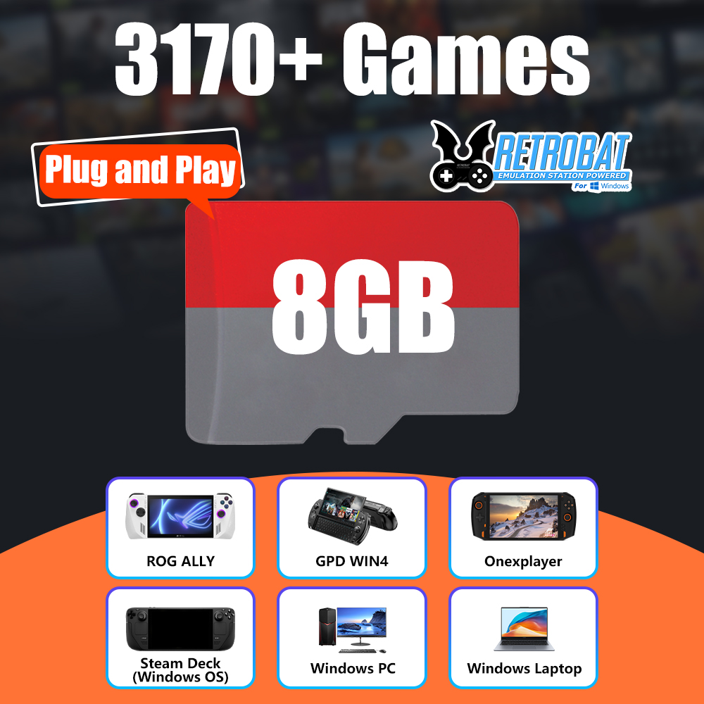 8GB TF Game Card with 3170 Ret - Retro Gaming Batocera บทวิจารณ์และราคา